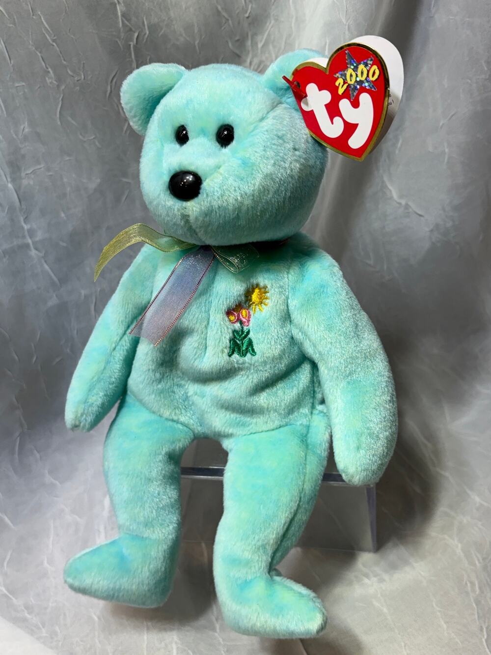 TY Beanie Baby "Ariel" Bear Retired with Hang Tag Mint Cond